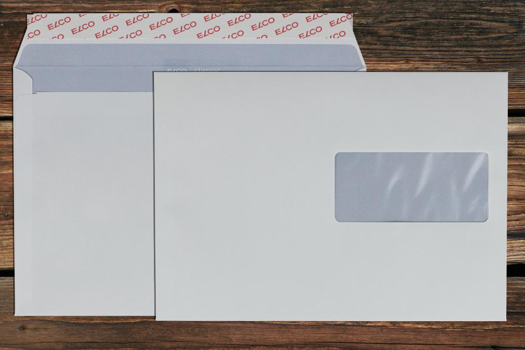 Briefhüllen mit Fenster C5 162x229 mm Haftklebend Hochweiß 100 g/qm